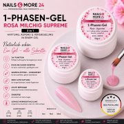 NAM24 - 1-Phasen Gel Rosa milchig Supreme | 3in1 (5-250ml)